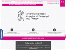 Tablet Screenshot of profamilia.pl
